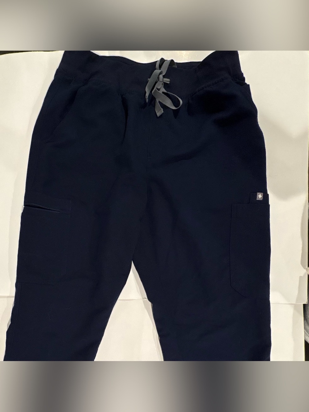 FIGS Yola Scrub Joggers Navy High Waisted Nursing Medical Scrubs size L Petite